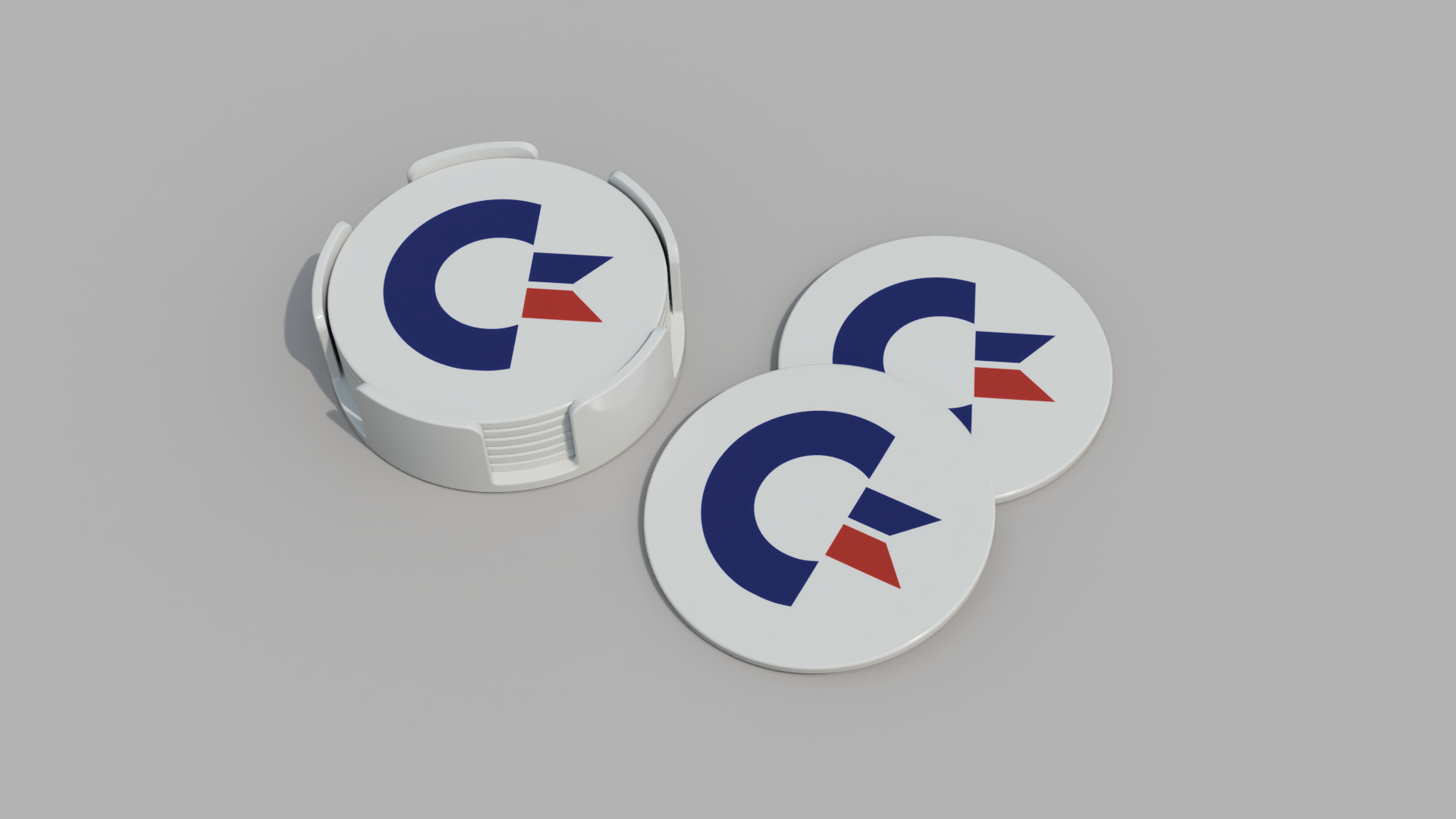 Miniatura 2 do modelo 3D Commodore Drinks Coaster Set