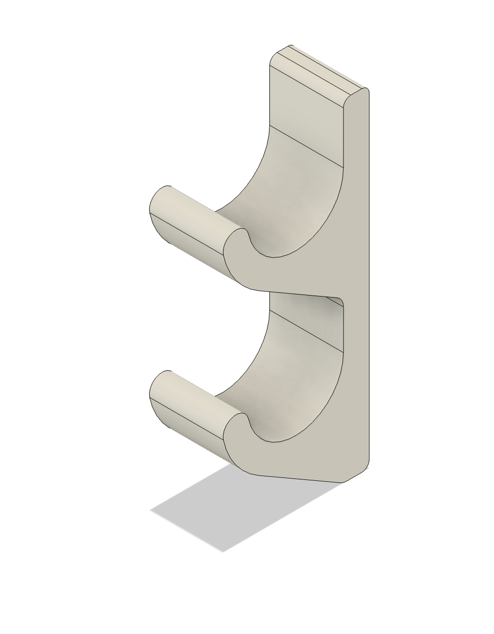 Miniatura 3 do modelo 3D Simple wall hooks for clothes