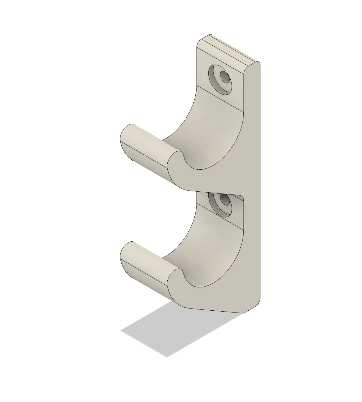 Miniatura 2 do modelo 3D Simple wall hooks for clothes