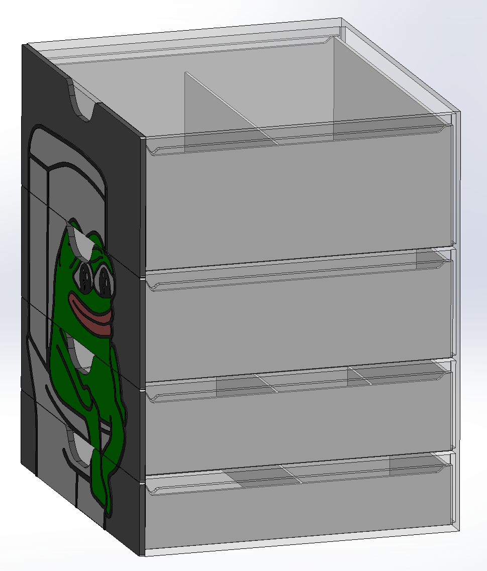 Pepe the Frog Drawer by Chrissl | Download free STL model | Printables.com