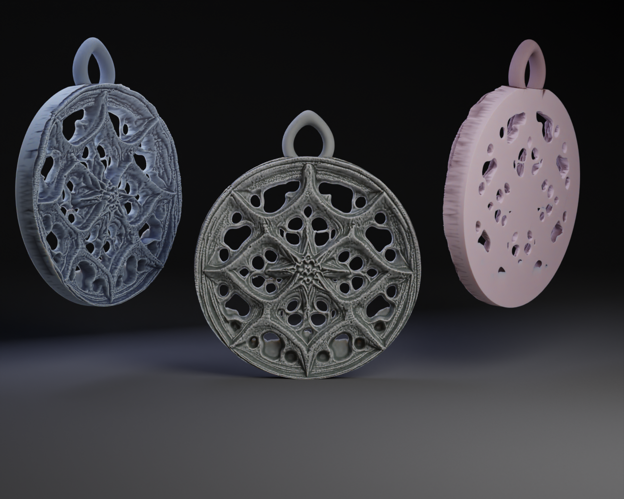Gothic Tracery Pendant Earring. by Peter Farell | Printables Store