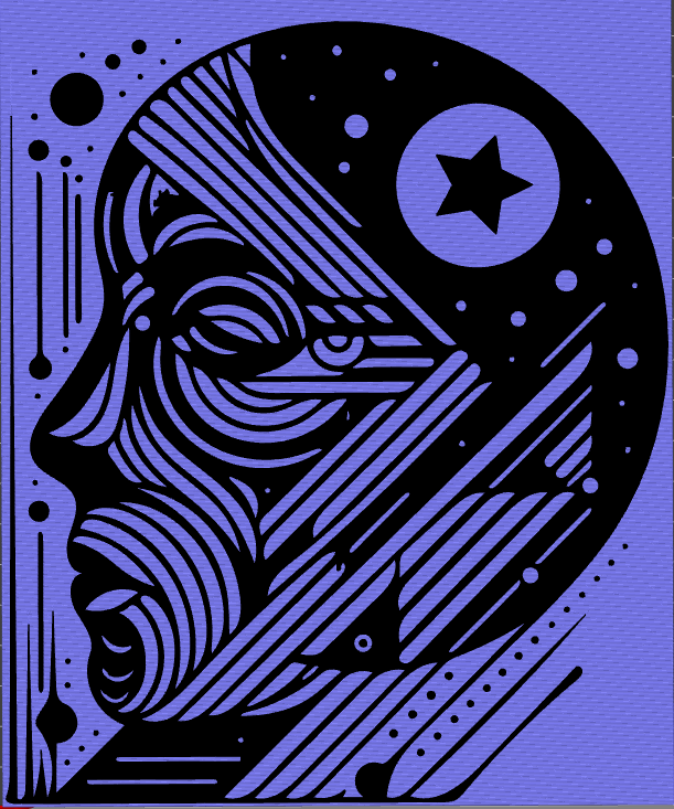 Wall Art Space Woman