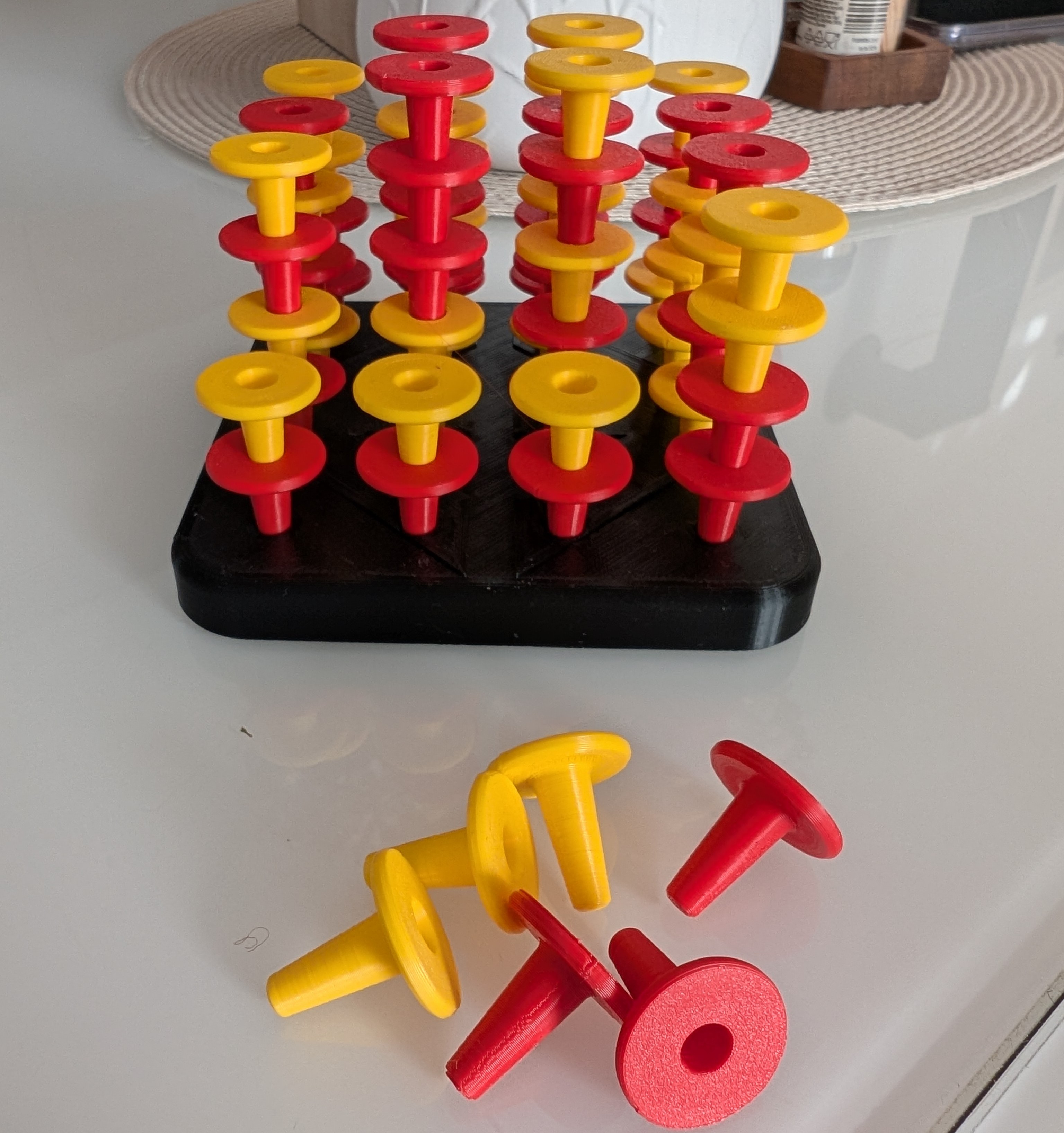 Four In A Row (Connect 4), 3-Dimensions 3D