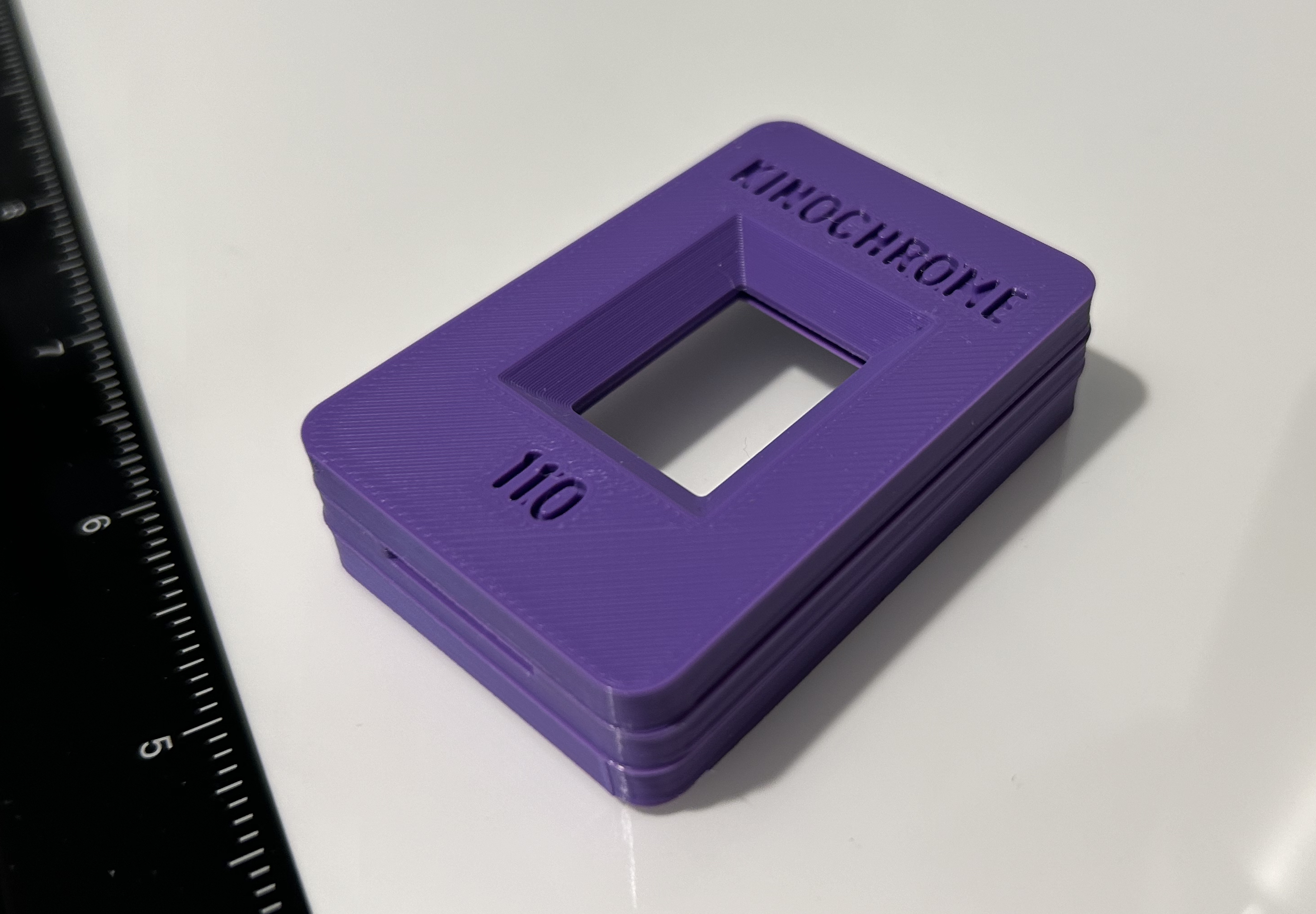 Kinochrome 110 film holder for DSLR scanning