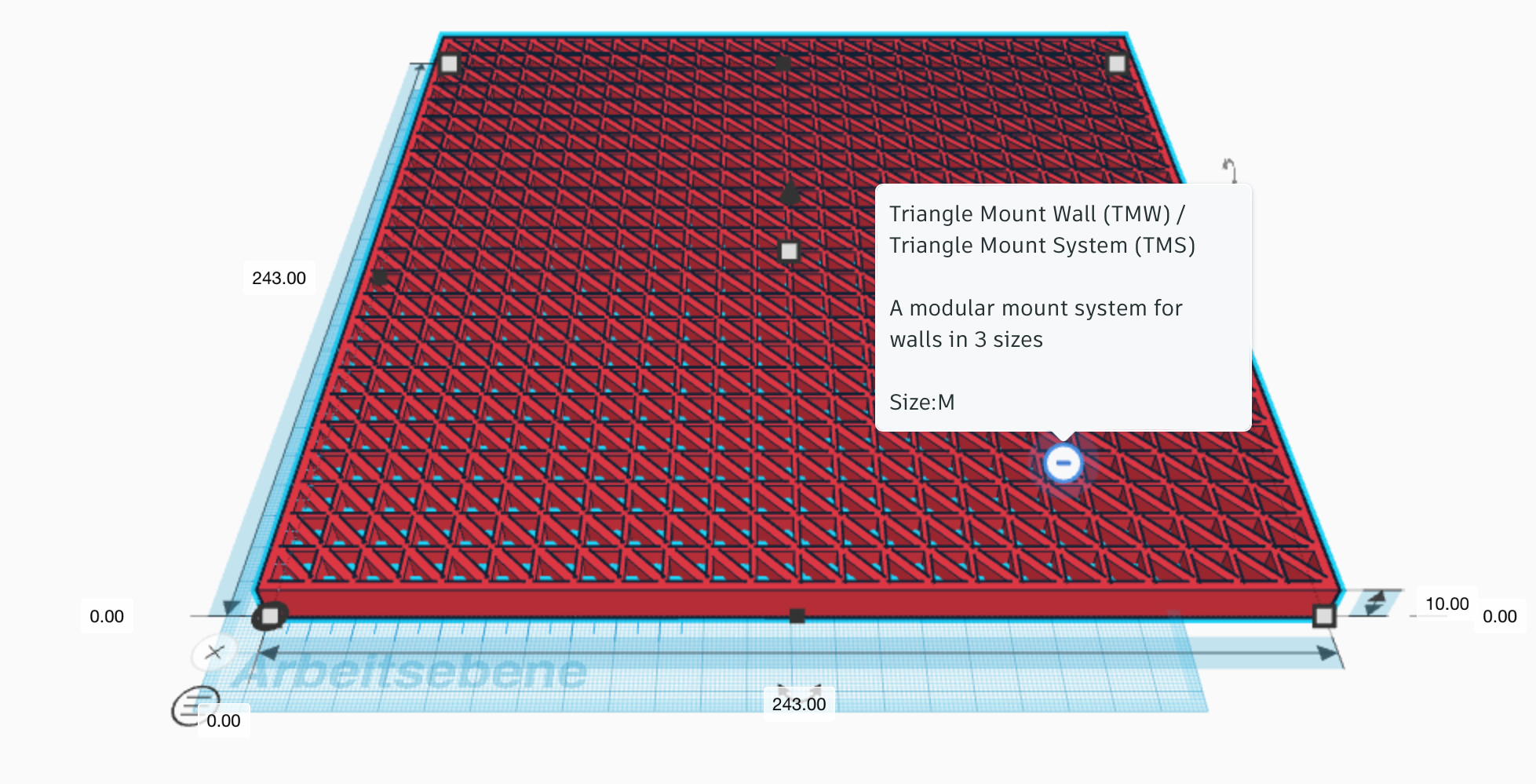 Triangle Mounting Storage Wall By 3d Cheetah 