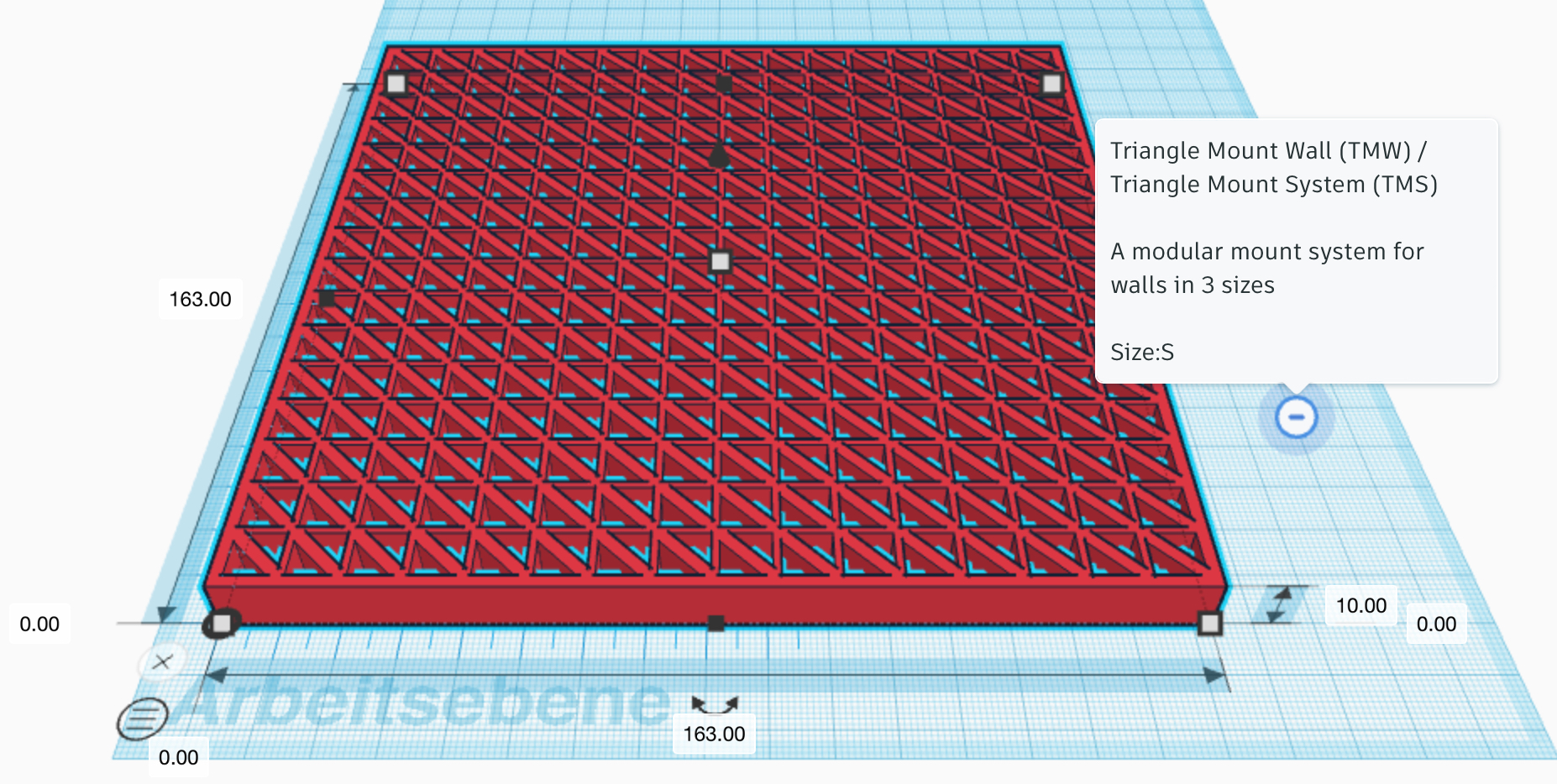 Triangle Mounting Storage Wall By 3d Cheetah 