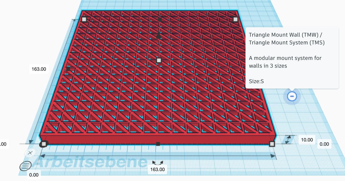 Triangle Mounting Storage Wall by 3D Cheetah | Download free STL model ...