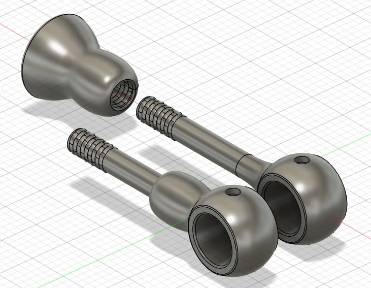 Miniatura 6 do modelo 3D Curtain Rod Support