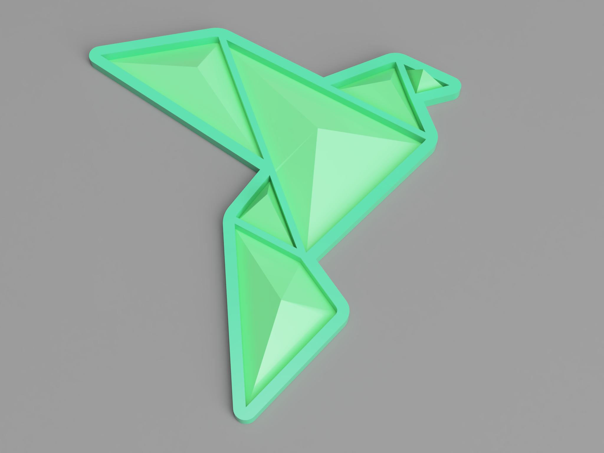 Origami Animals Wall Art by Jakub Lattenberg Download free STL model