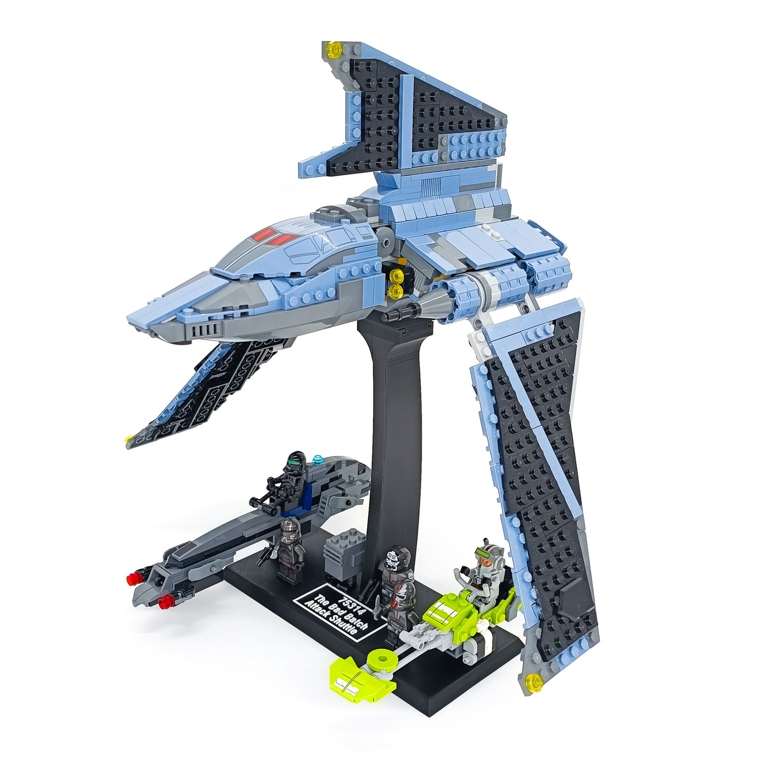 Display Stand For Lego Star Wars 75314 The Bad Batch Attack Shuttle 