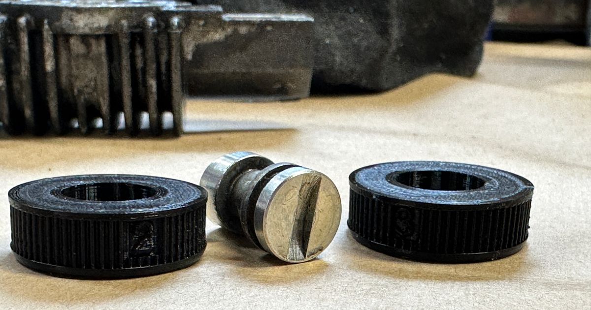 Antidive unit thumbwheel knob by KLRTom Download free STL model