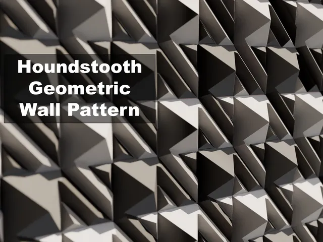 Houndstooth Geometric Wall Pattern