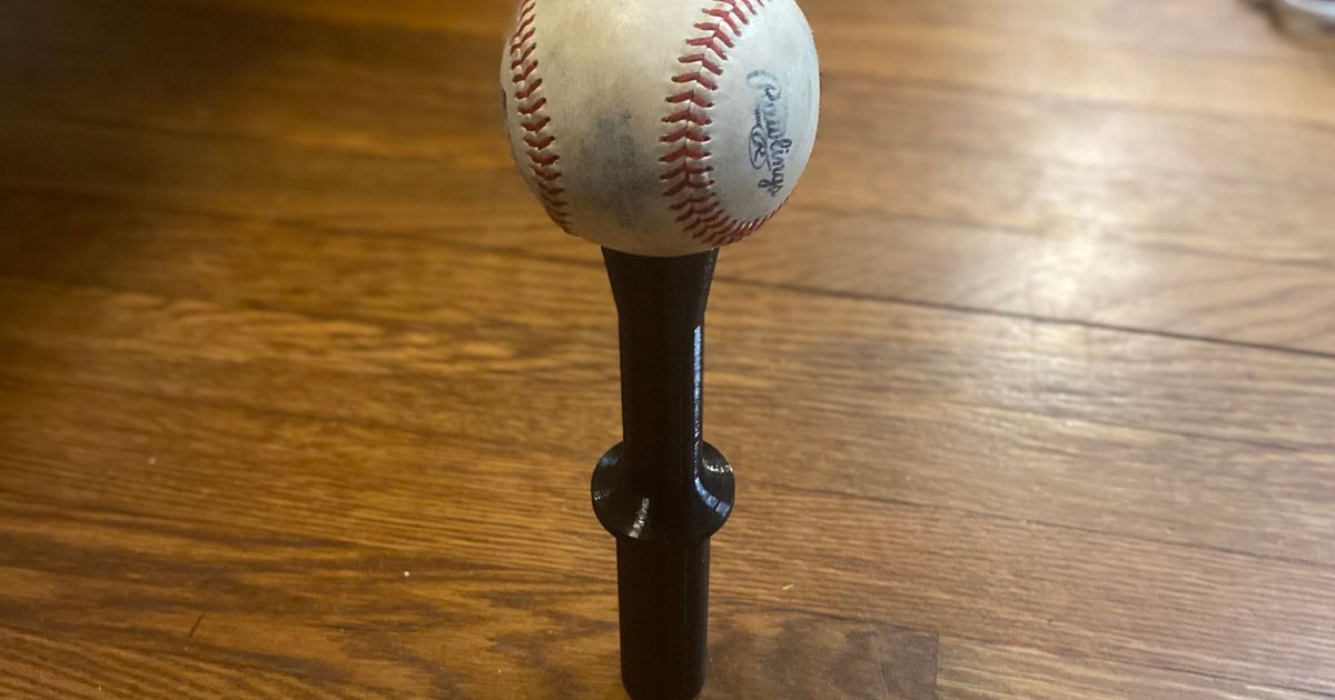 Baseball Batting Tee Topper by Bad Intelligence Download free STL