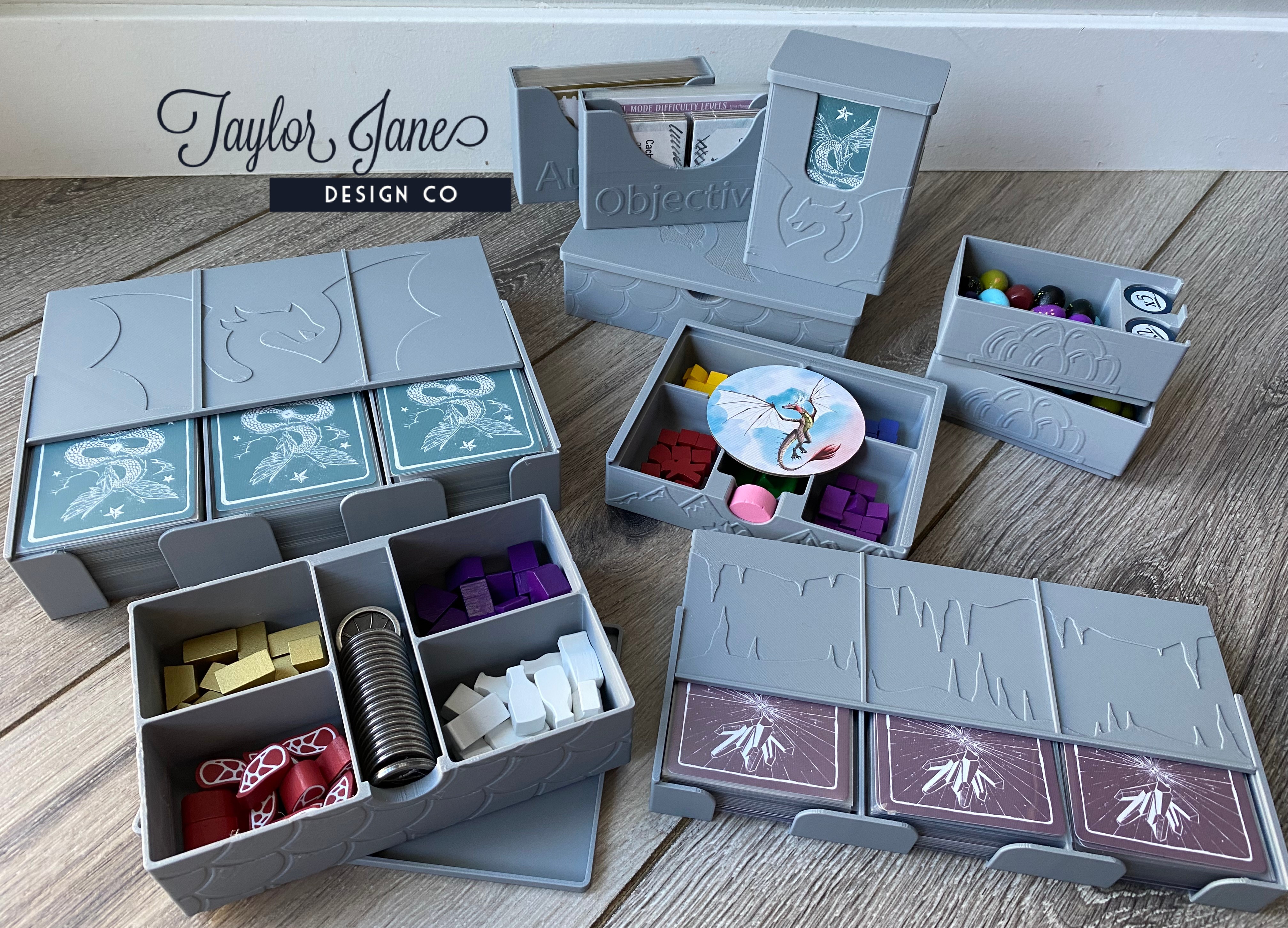 Wyrmspan Compatible Board Game Insert