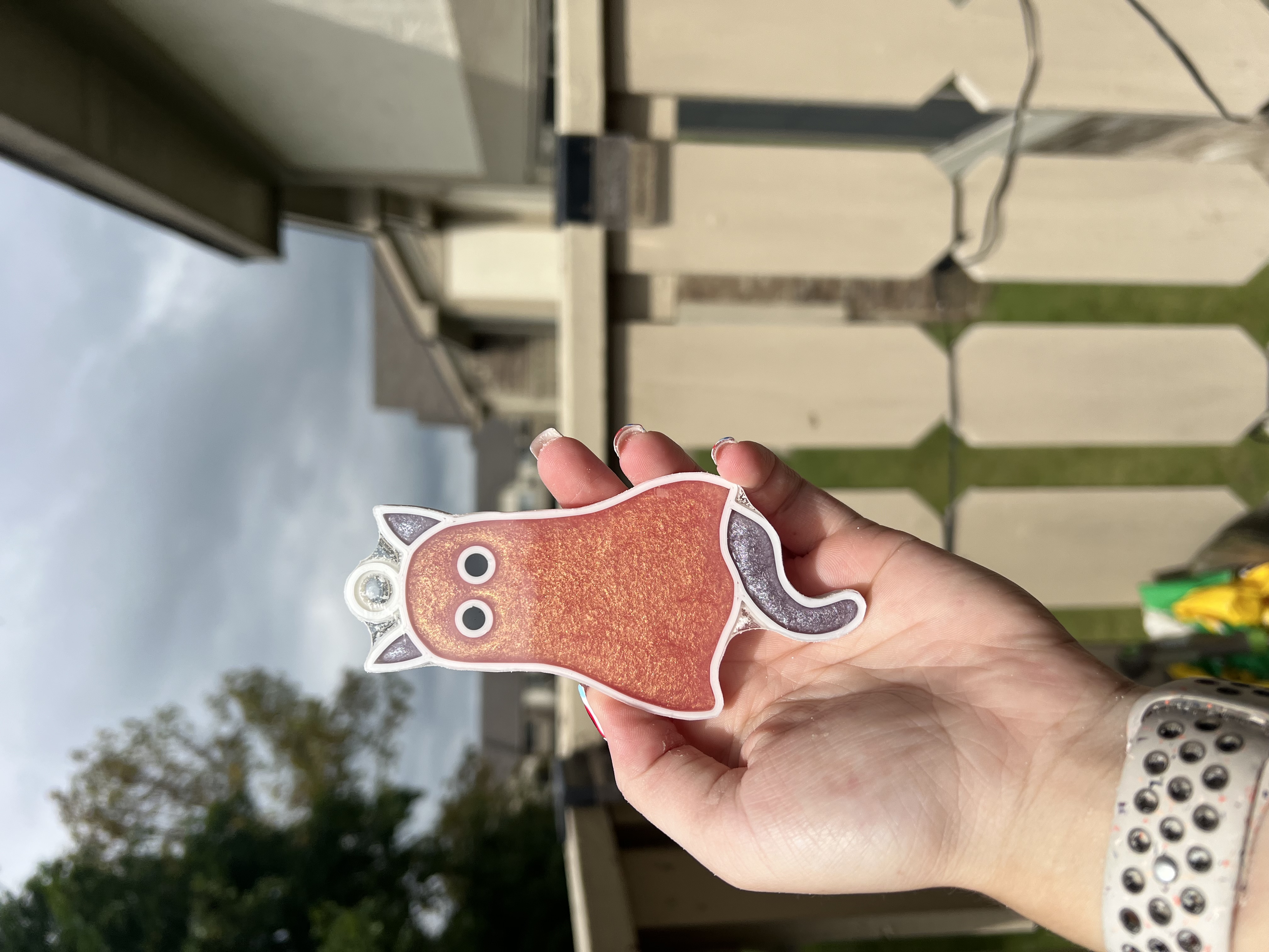 Ghost Cat Sun Catcher