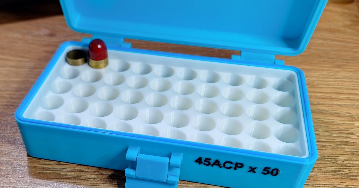 45ACP Box x 50 by Mark T | Download free STL model | Printables.com