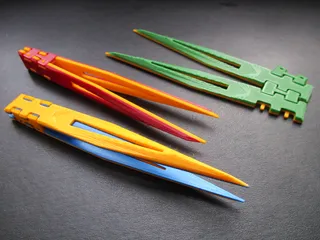 Colorful Kitchen Mini Pickle-Picker Silicone Tongs- Set of 5