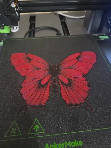 butterfly Hueforge wall art / art work / filament art / Hue forge