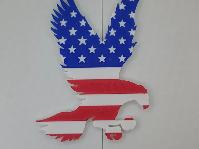 American Flag Eagle Magnet