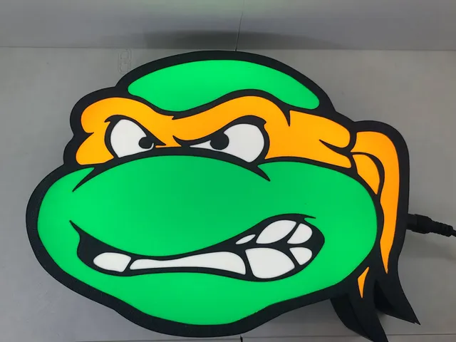 Ninja Turtle Head Lightbox