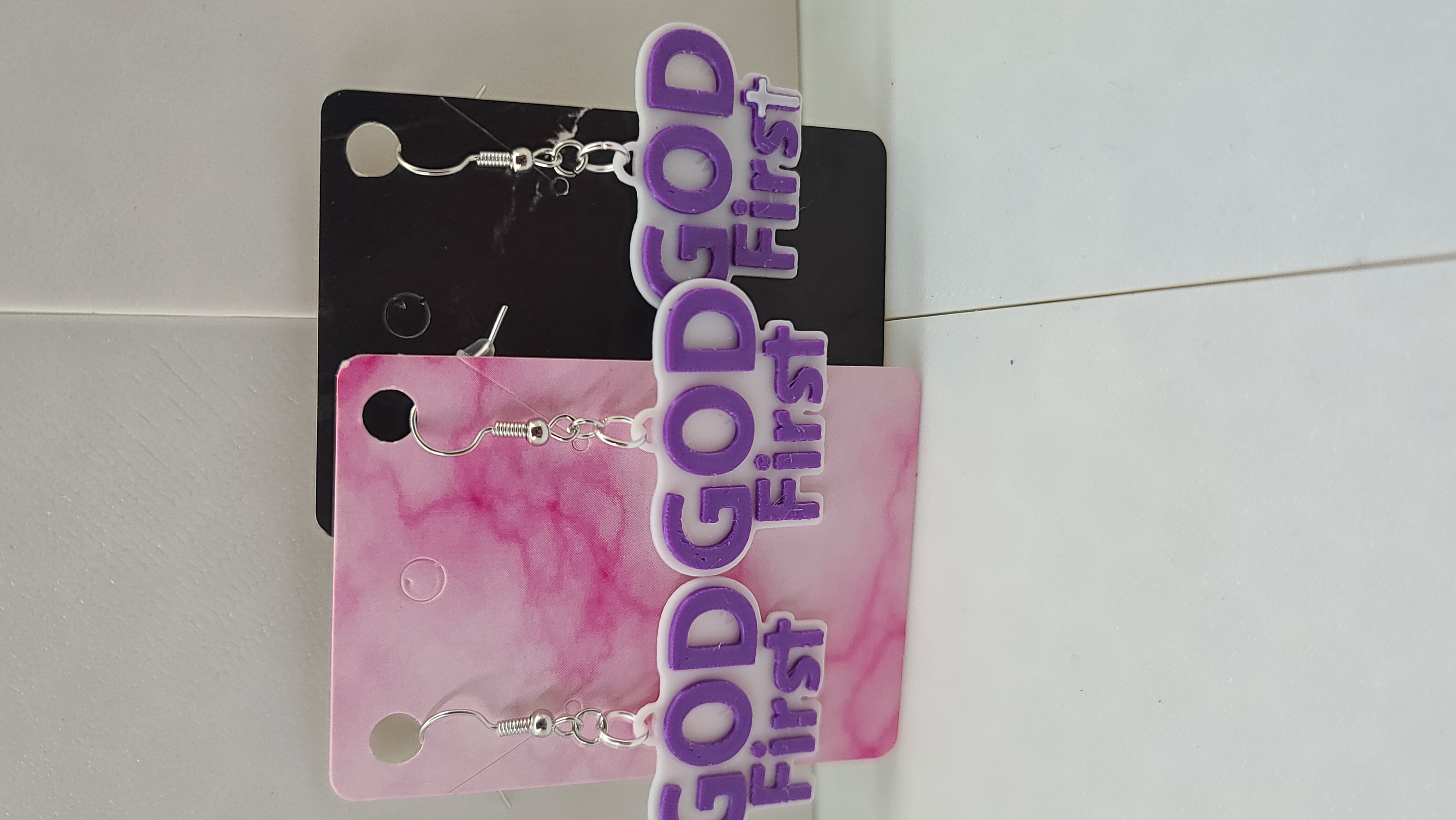 God First Earrings
