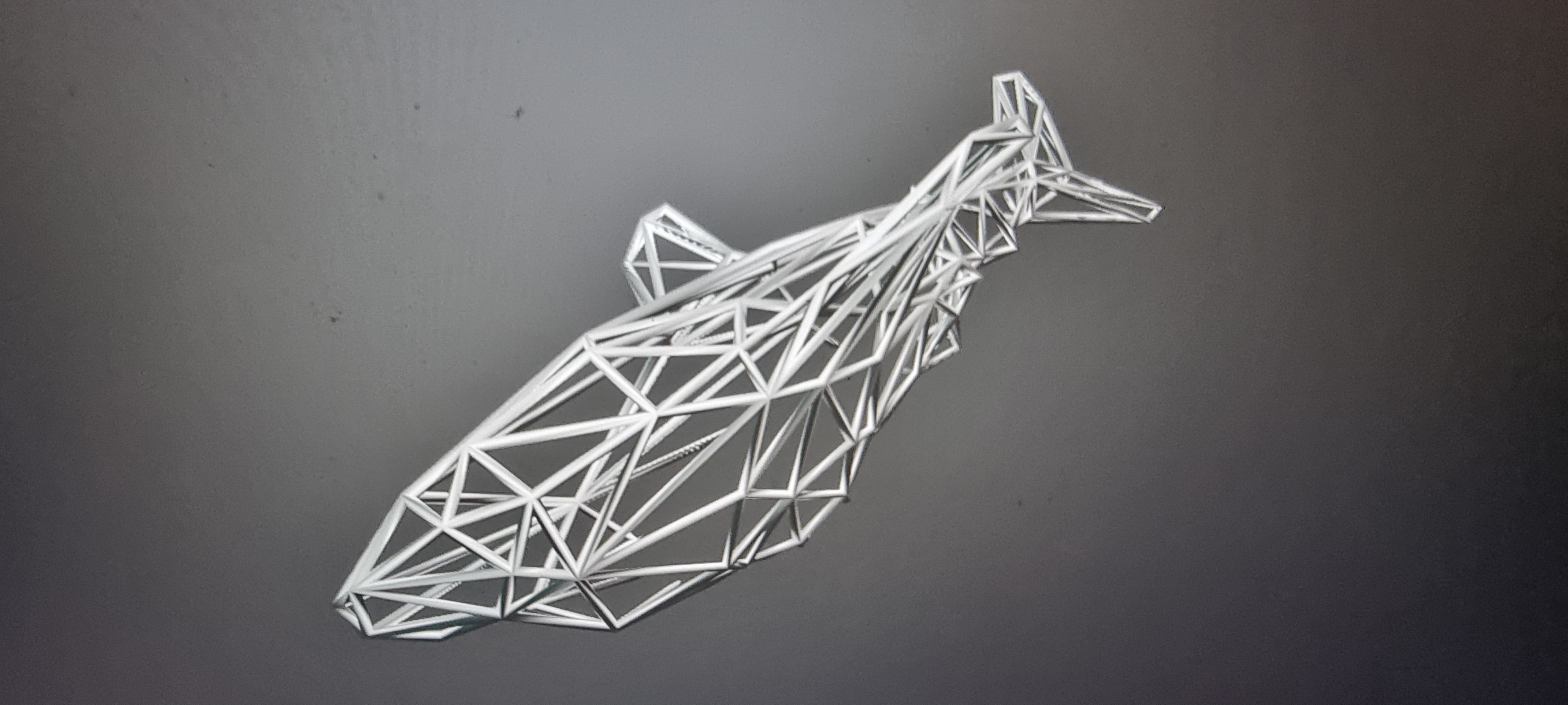 Shark wireframe decor — miniatura 2