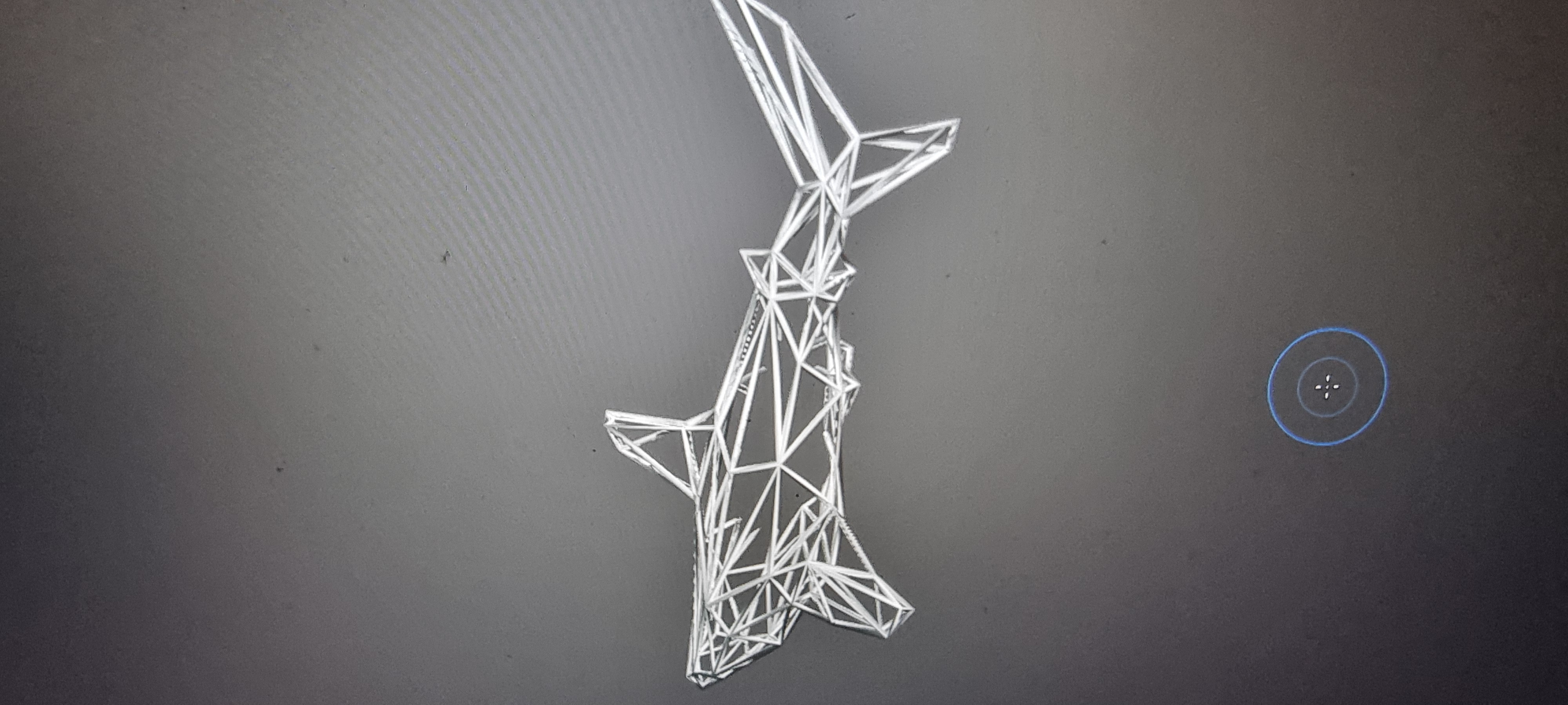 Shark wireframe decor — miniatura 3