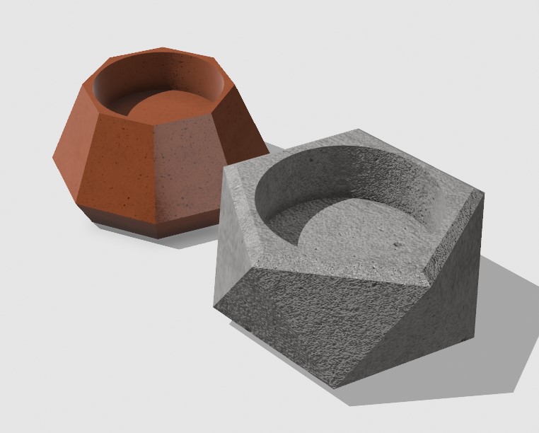 Crystal pots for stabilized moss and more