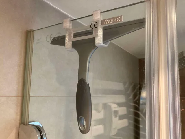 Hook for shower squeegee