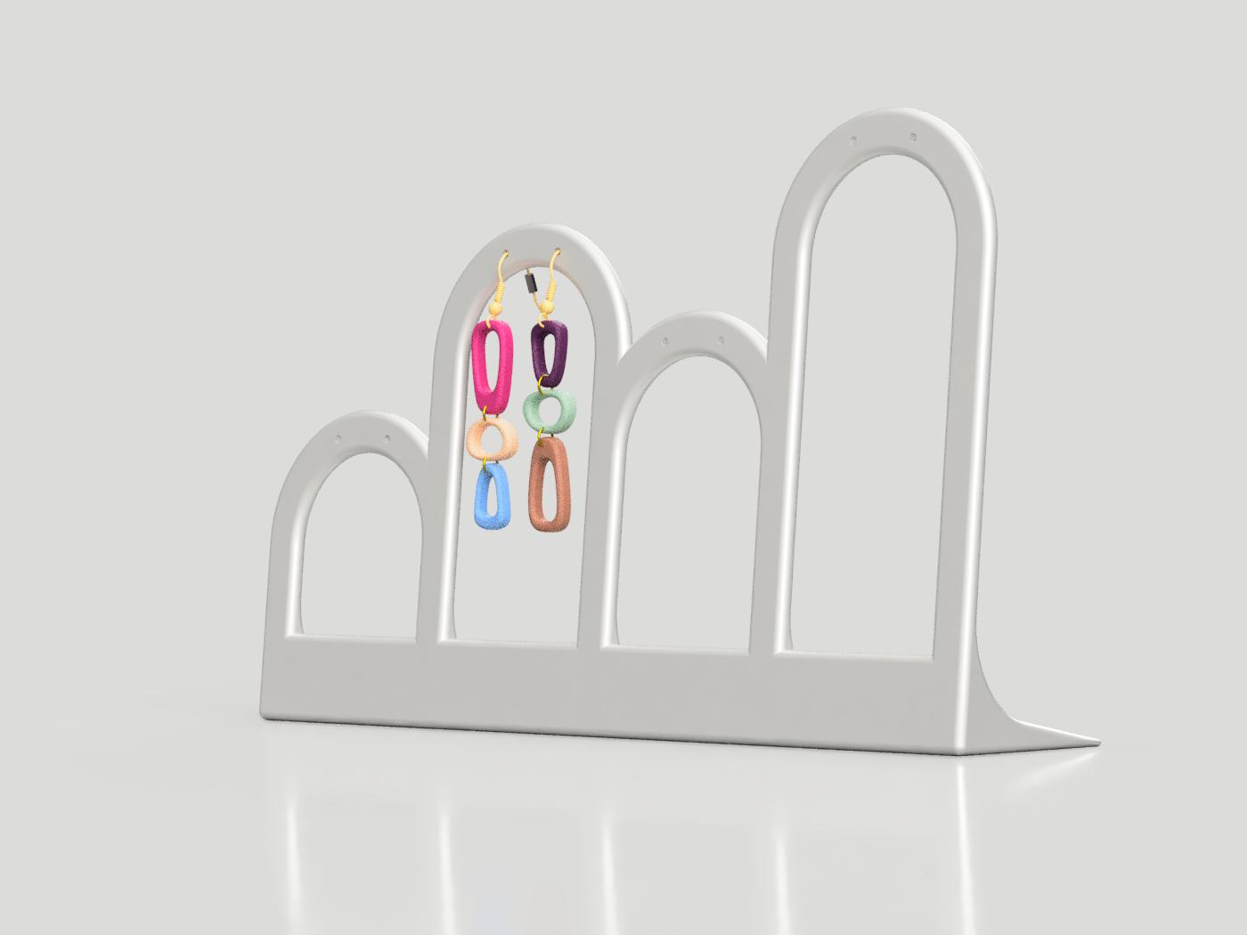 Miniatura 3 do modelo 3D Earring Holder / Earring Stand