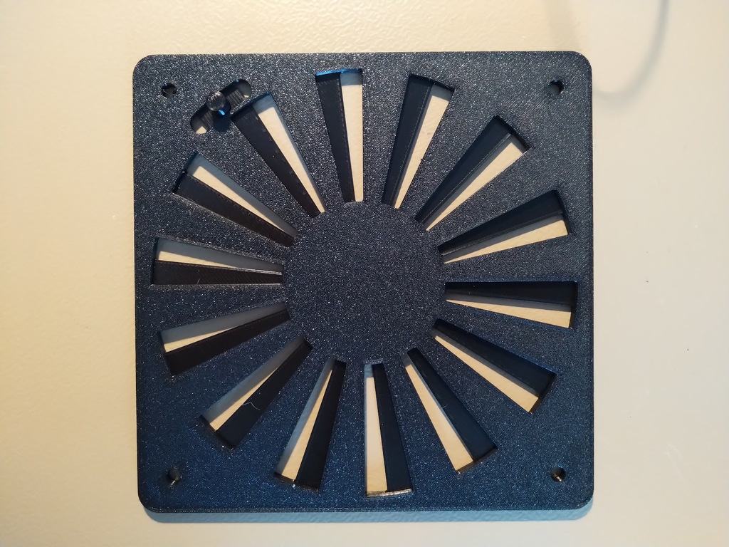 120mm fan grill sliding cover