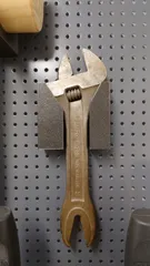 Wrench holder for peg board