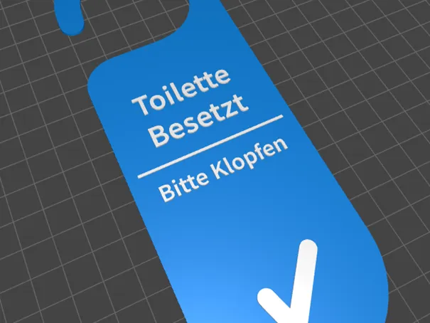 Toiletten Tür Anhänger