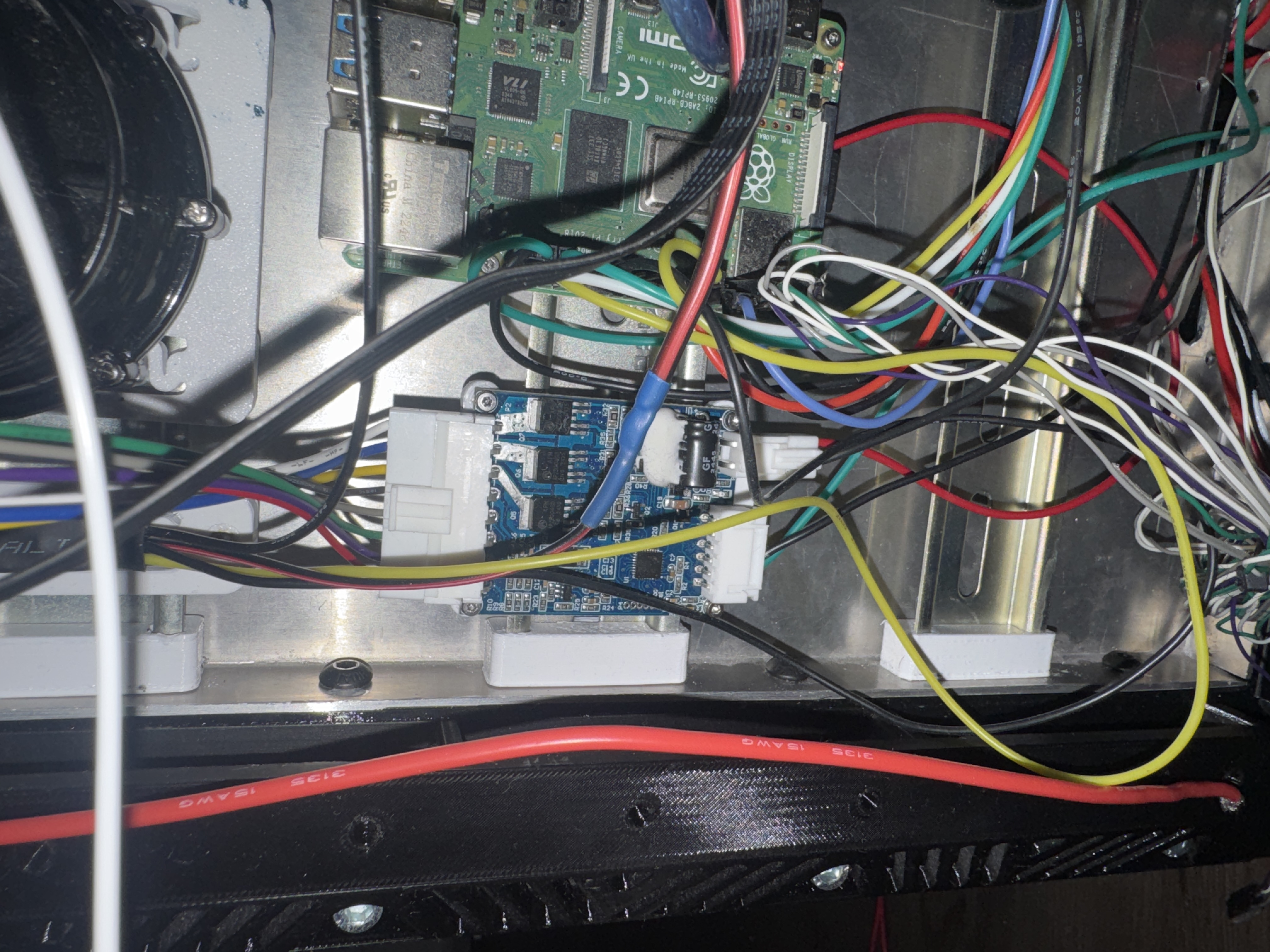 Din rail bracket - WS7040 Driver pcb (heated inserts)