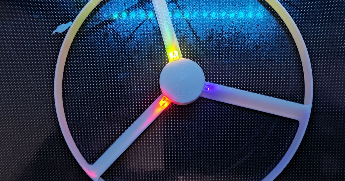 Propellor with leds for “Strong Flying Propeller / Pull Copter (No