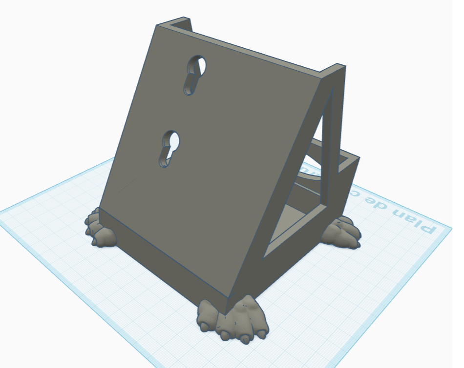 Miniatura 4 do modelo 3D support ecran déporté