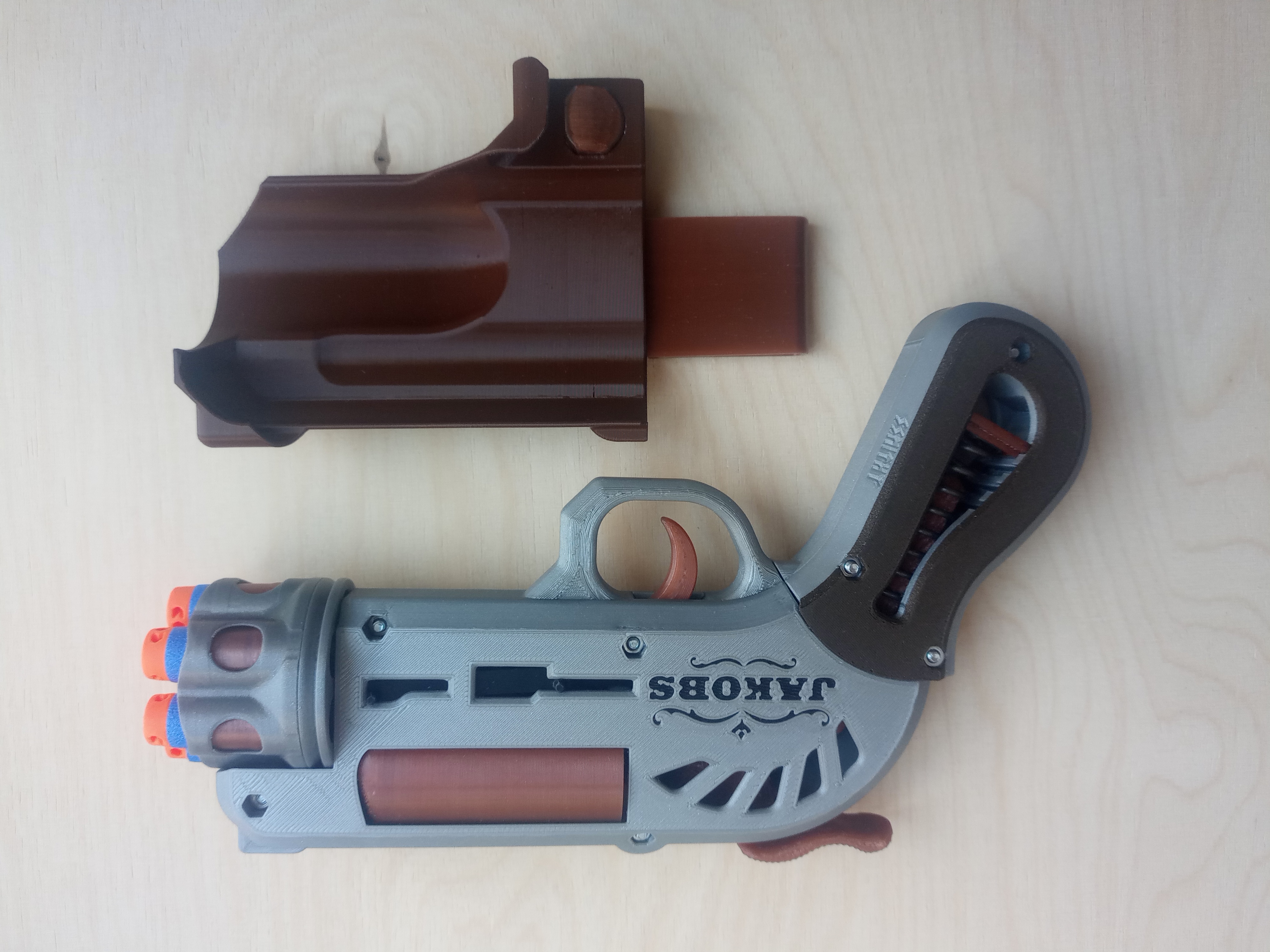 Quick-release holster for Finisher 3.X Nerf blaster