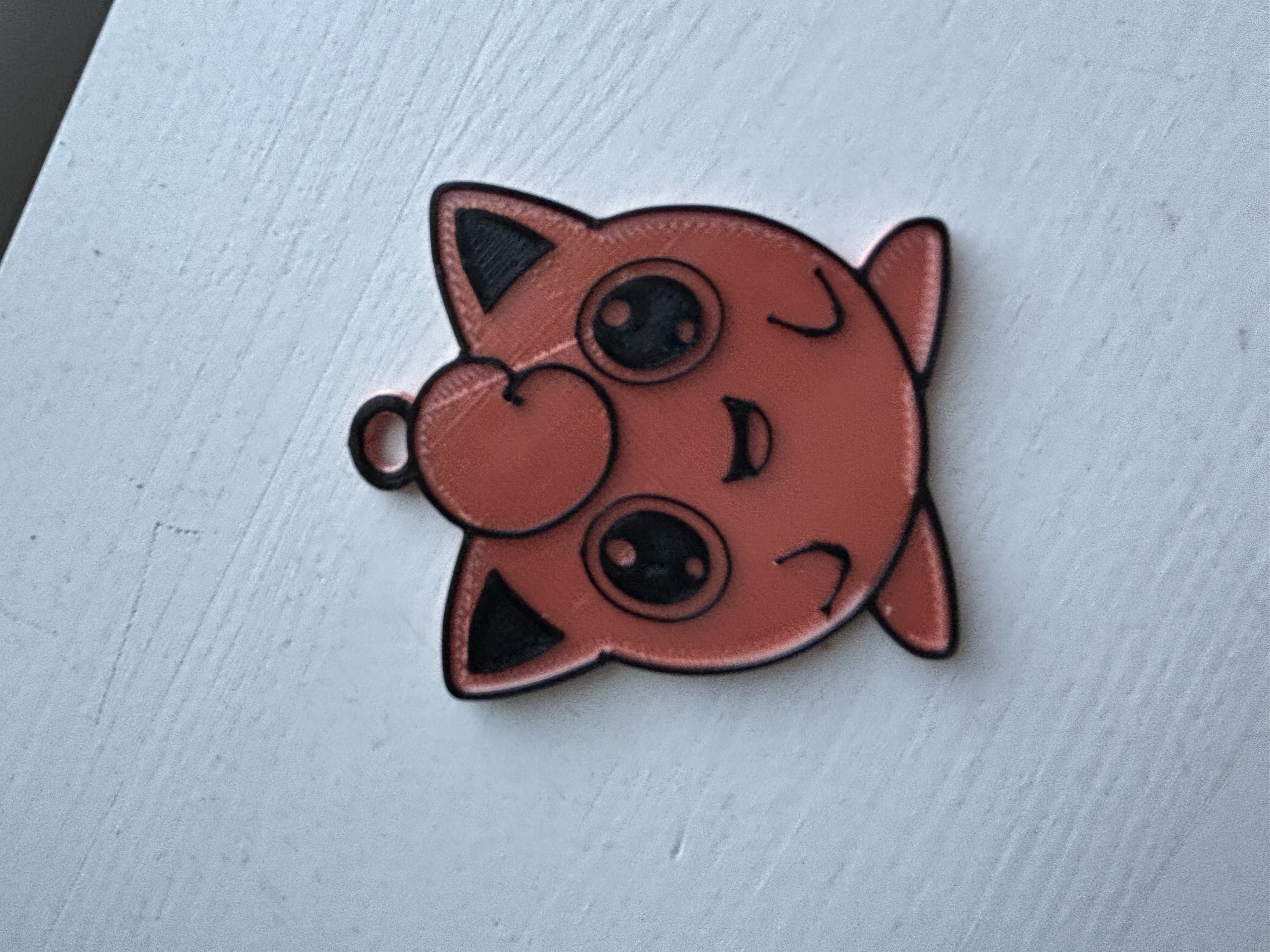 Jigglypuff Pokémon keychain