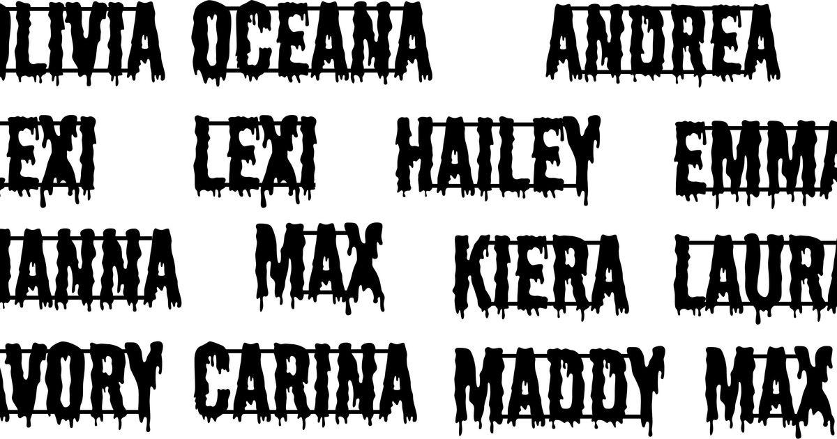 Random Creepy styled Names created for a Halloween Party by Paindog ...