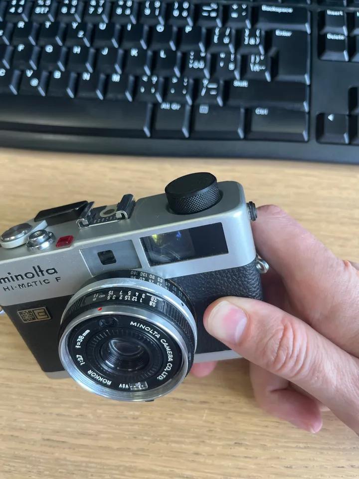 Minolta Hi-Matic F Film Winder Knob by B_unit | Download free STL