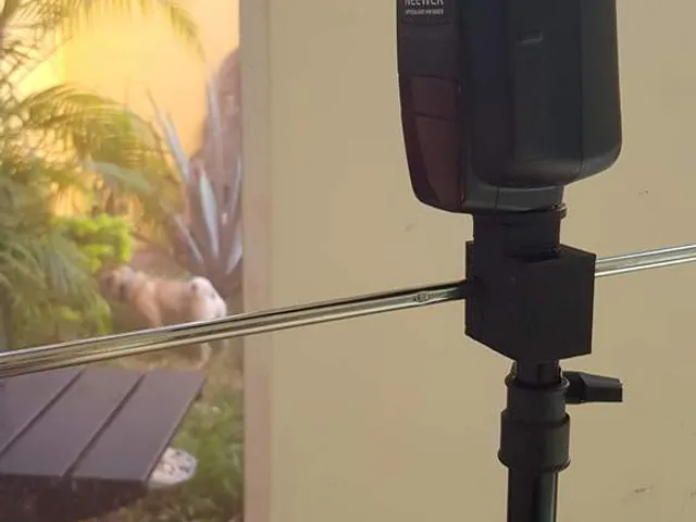 Camera flash & Umbrella holder with hot shoe