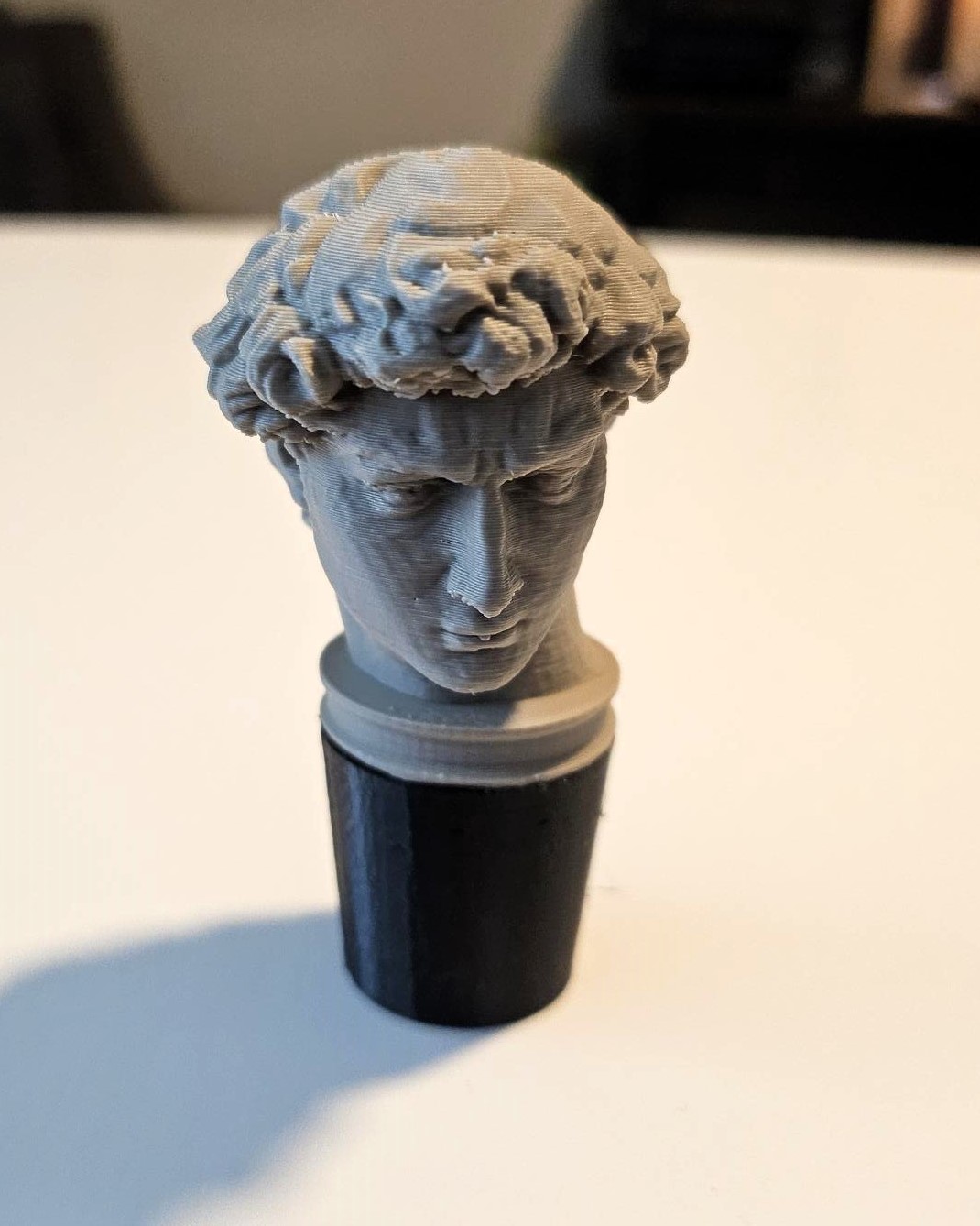 Bottle Topper - Bust of Michelangelo's David