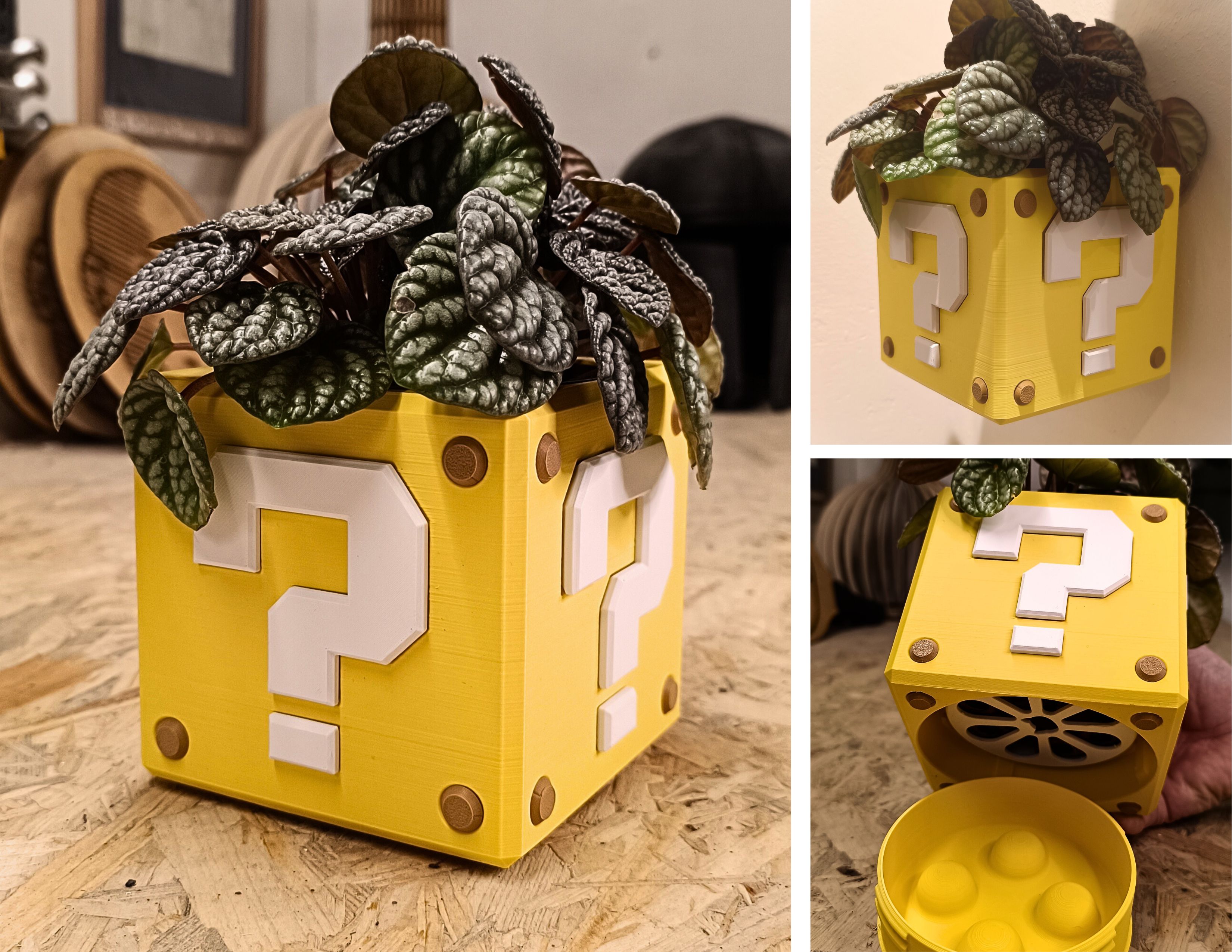 Super Mario Wall Planter By Super Laserkatz Download Free Stl Model