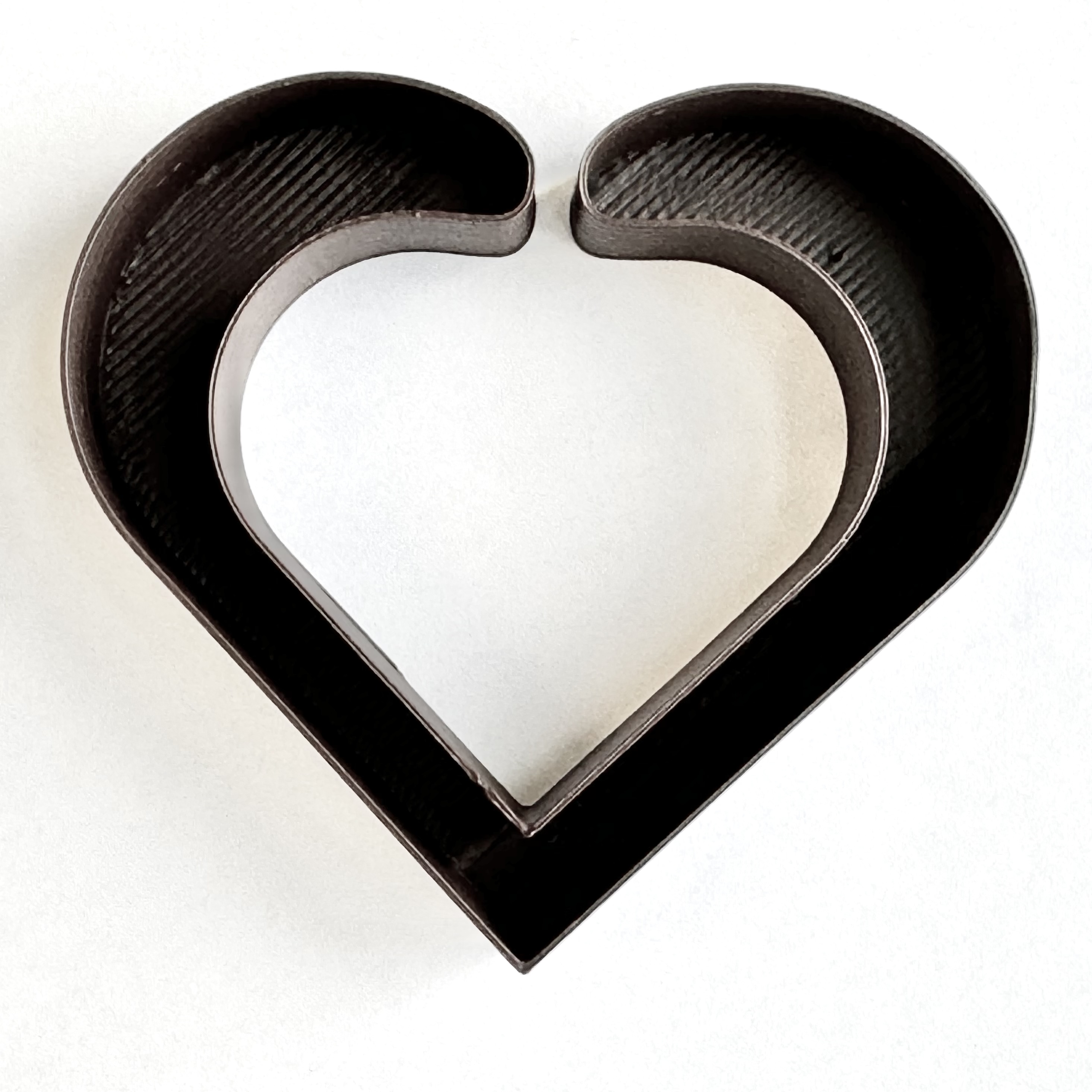 Double Heart Vase for Cocoa Press Chocolate Printer