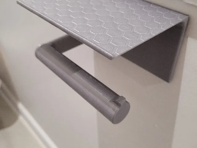 Toilet paper holder with rounded tube | no support