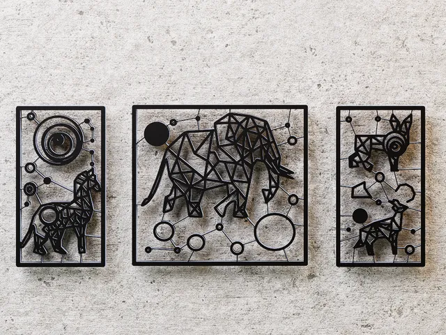 Remix Minimalist Geometric Fauna