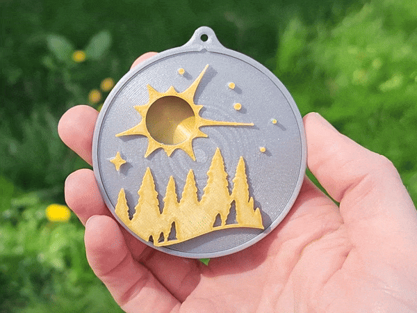 Solar Eclipse Commemorative Ornament