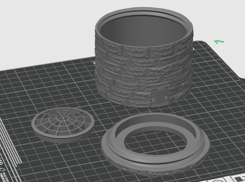 Dungeon container with threaded lid by Adam | Printables Store