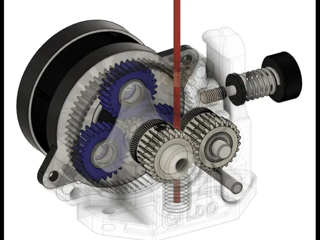 Complete Orbiter V2 extruder 3D model
