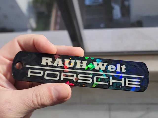 RAUH-Welt x Porsche key chain
